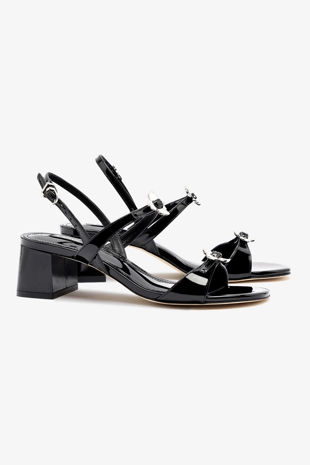 Planet Mood Tinx Block In Black Patent Leather