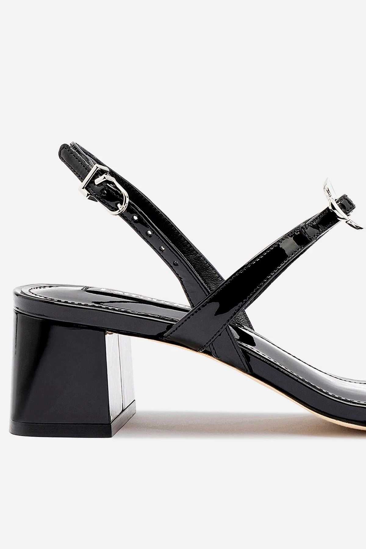 Tinx Block In Black Patent Leather Ergonomic Design
