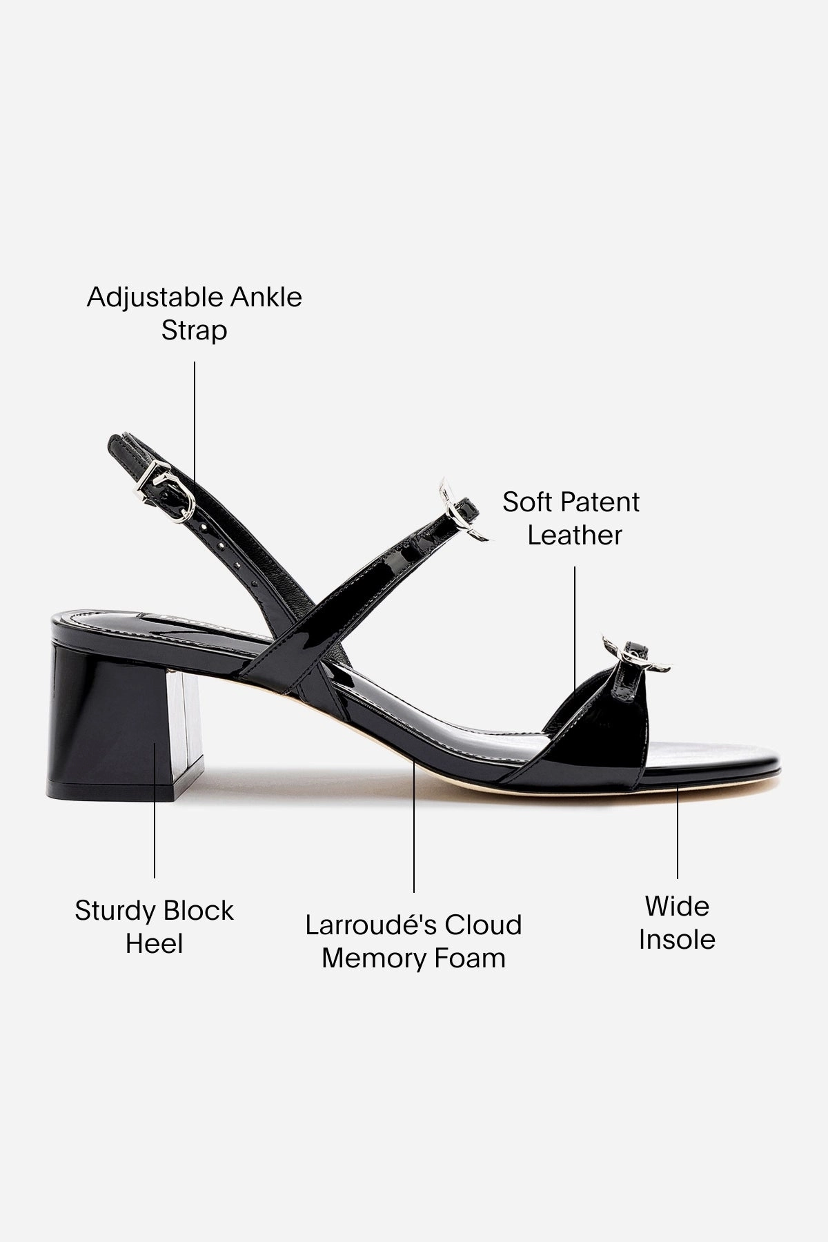 Tinx Block In Black Patent Leather Street Glow