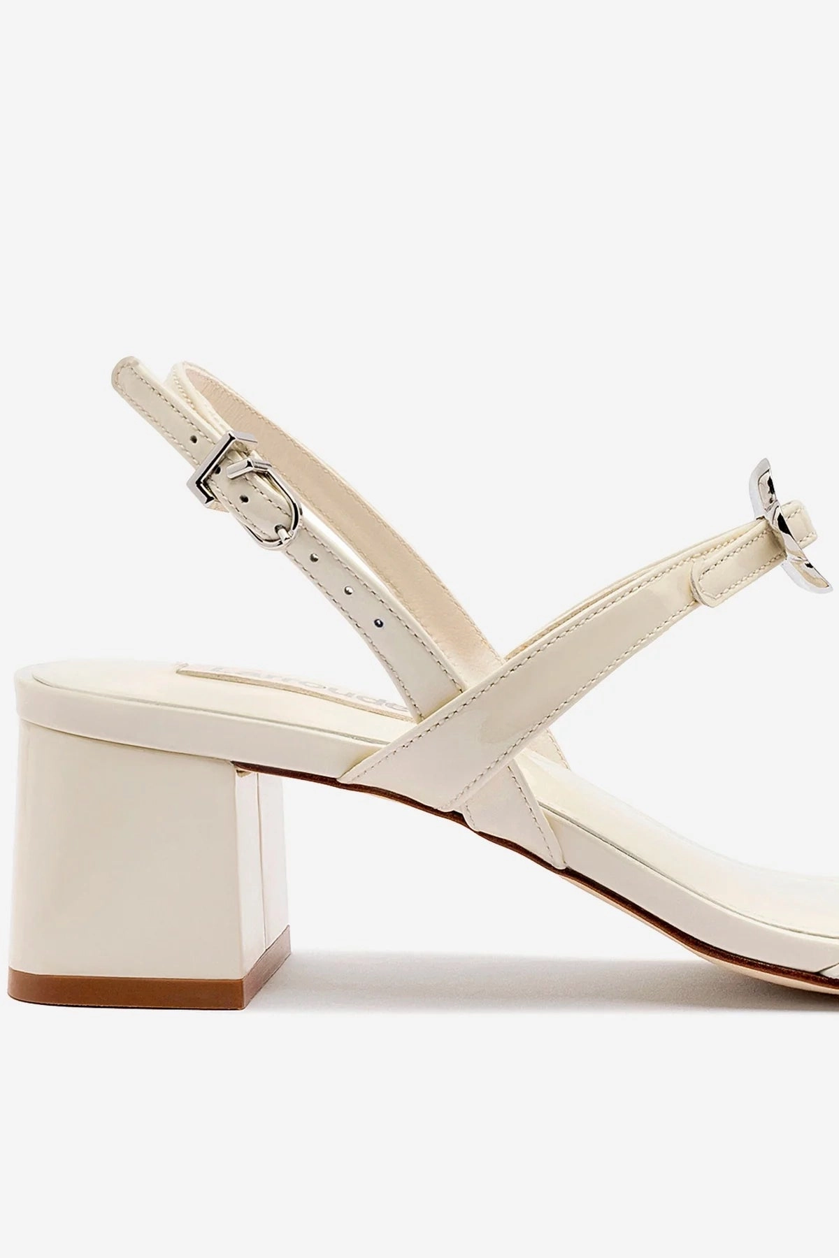 Tinx Block In Ivory Patent Leather Retro Core