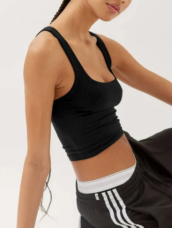 CLASSIC SOLID COLOR SHIRT TIGHTFITTING HALTER_CWTTK0293 Drop Shoulder Cut