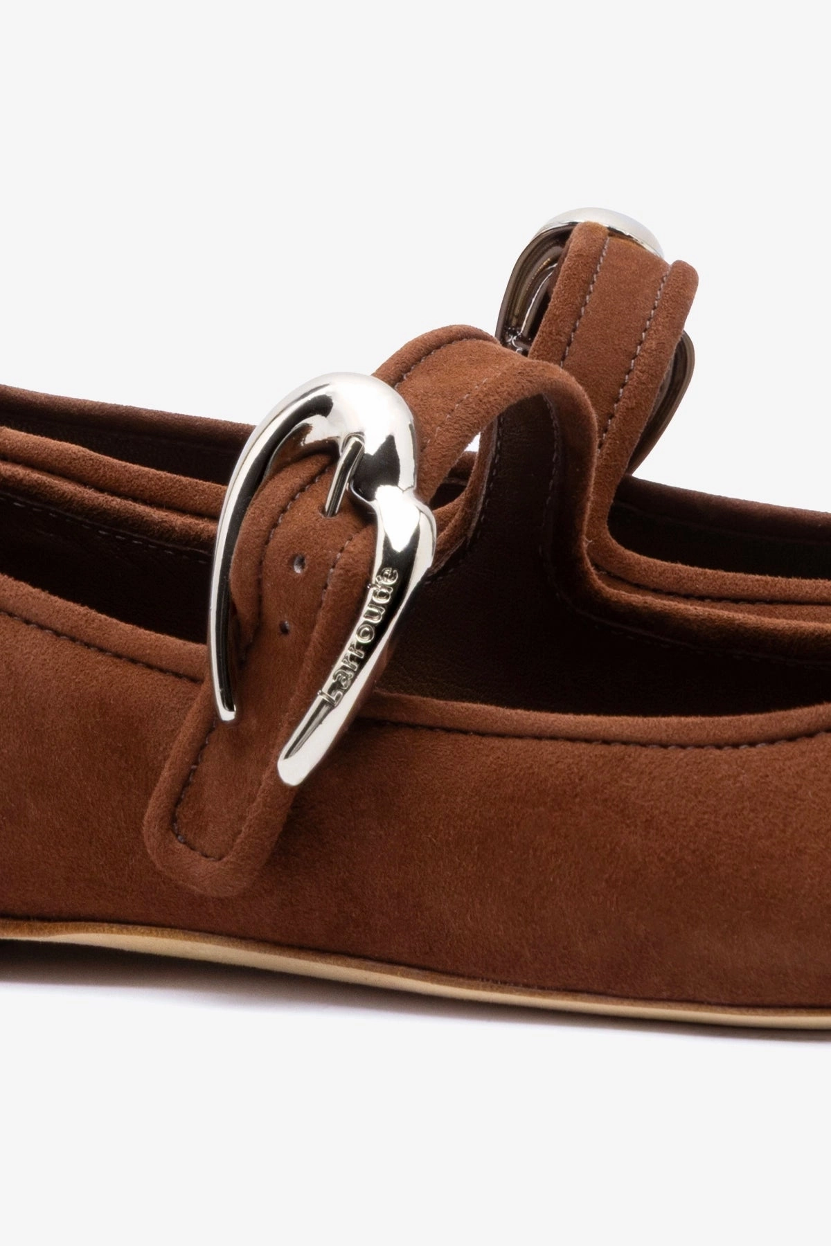 Ultra Light Hiking Trails Quick Drying Casual Wear Verona Ballet Flat In Burnt Umber Suede