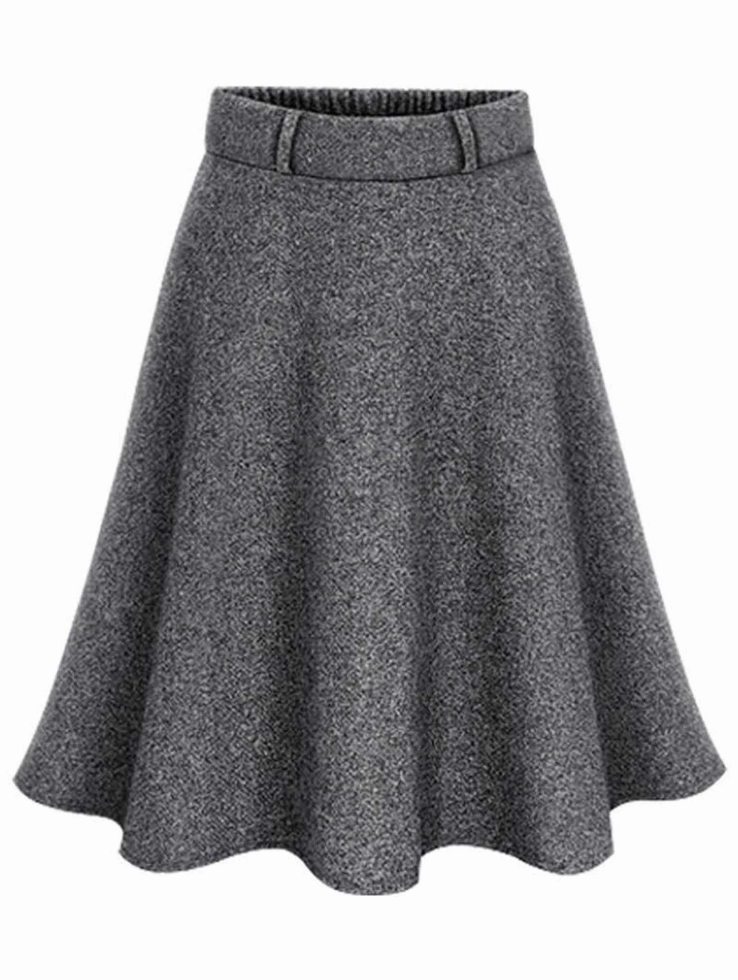 Layering Piece Four Way Stretch MIDI LENGTH GATHERED WARM SKIRT