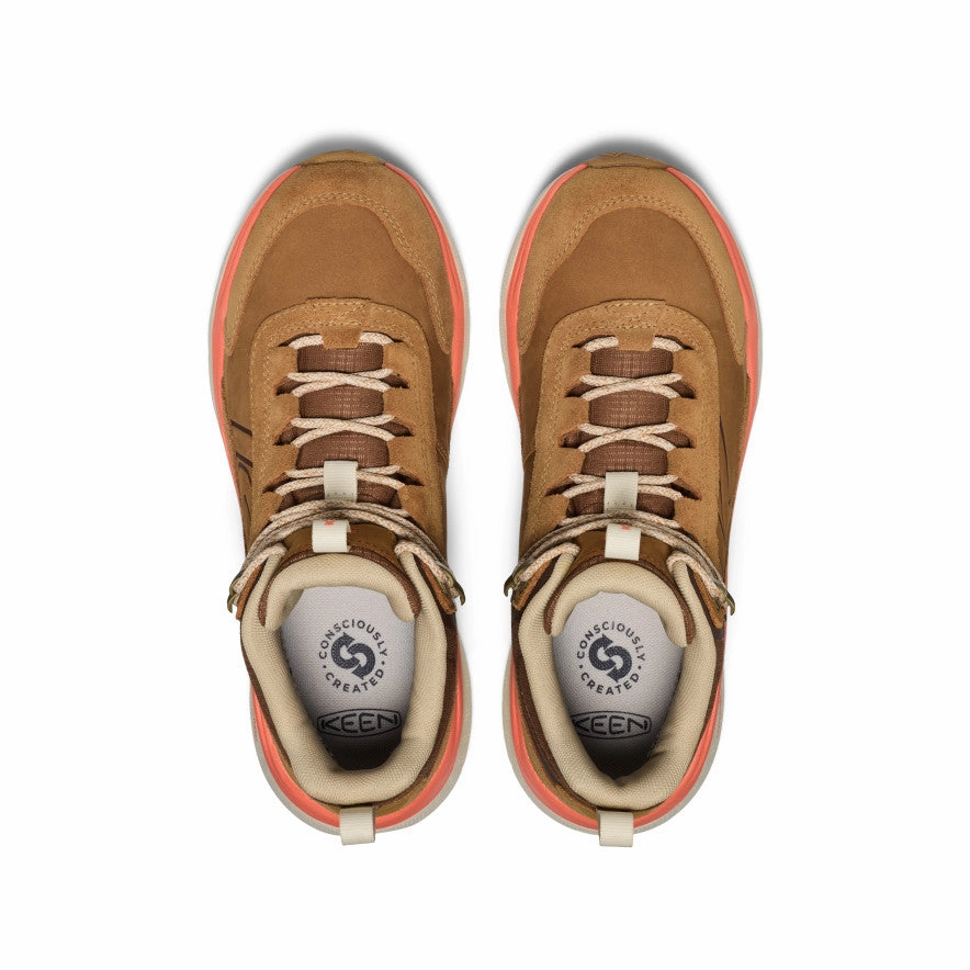 Distressed finish Women's Leiki Waterproof Leather Hiking Boot  |  Chipmunk/Birch