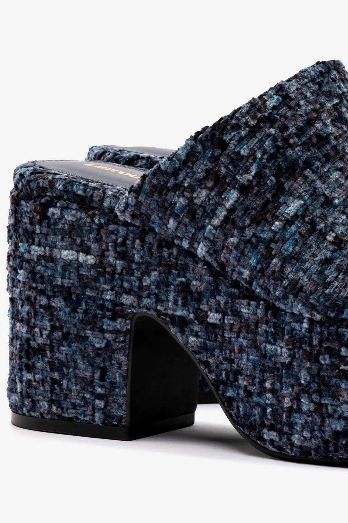 Stretchable Miso Platform Clog In Midnight Velvet