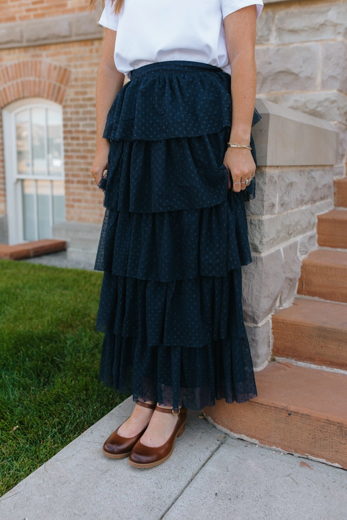 Kathleen Skirt Texture Focus Subtle Shimmer