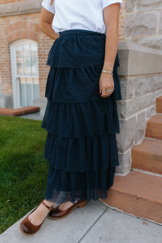 Kathleen Skirt Stretch Fabric Reinforced Hems