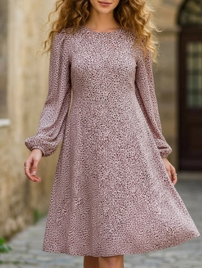 Loose casual long-sleeved dress Soft Detail summer breeze
