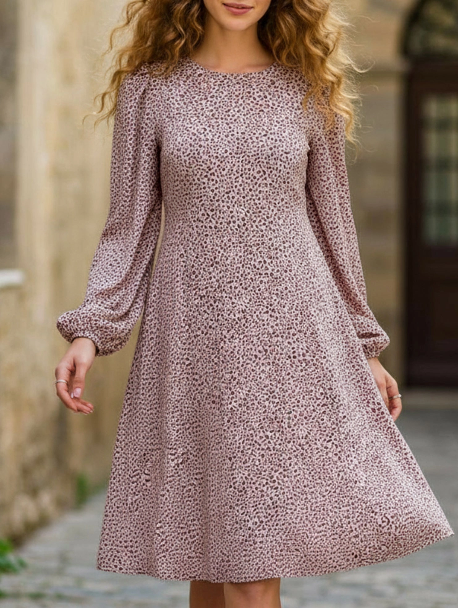 Smart Texture Loose casual long-sleeved dress