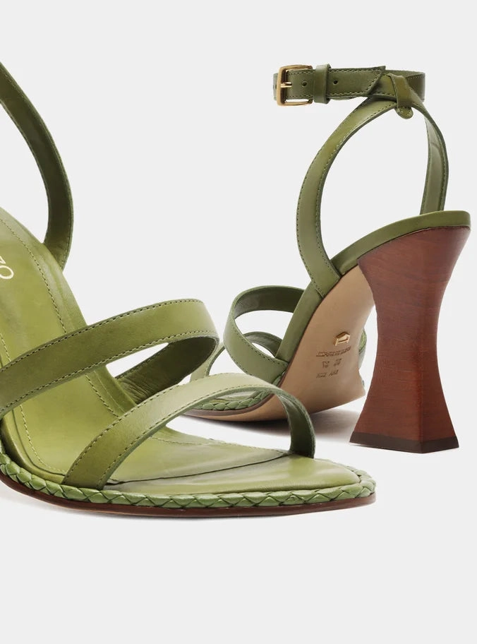 London Leather Geometric Sandal hypoallergenic Comfortable Travel Footwear