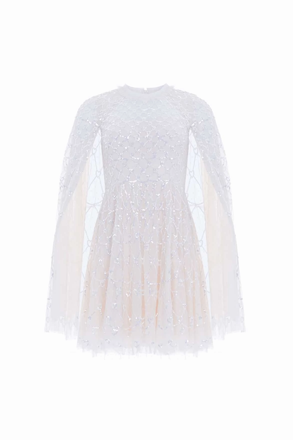 Style Moment Heart Lattice Micro Mini Dress