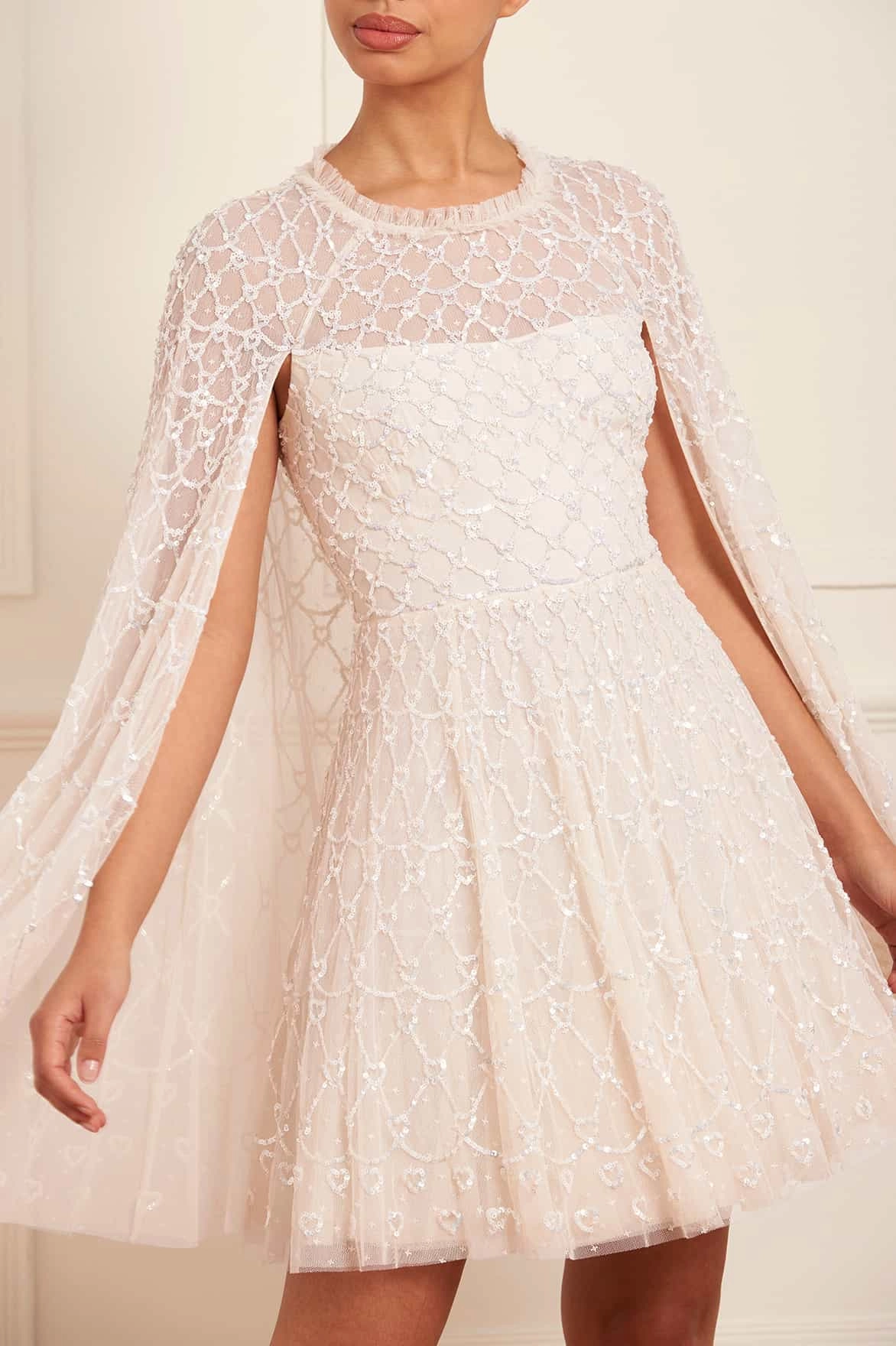 Soul Warm Heart Lattice Micro Mini Dress