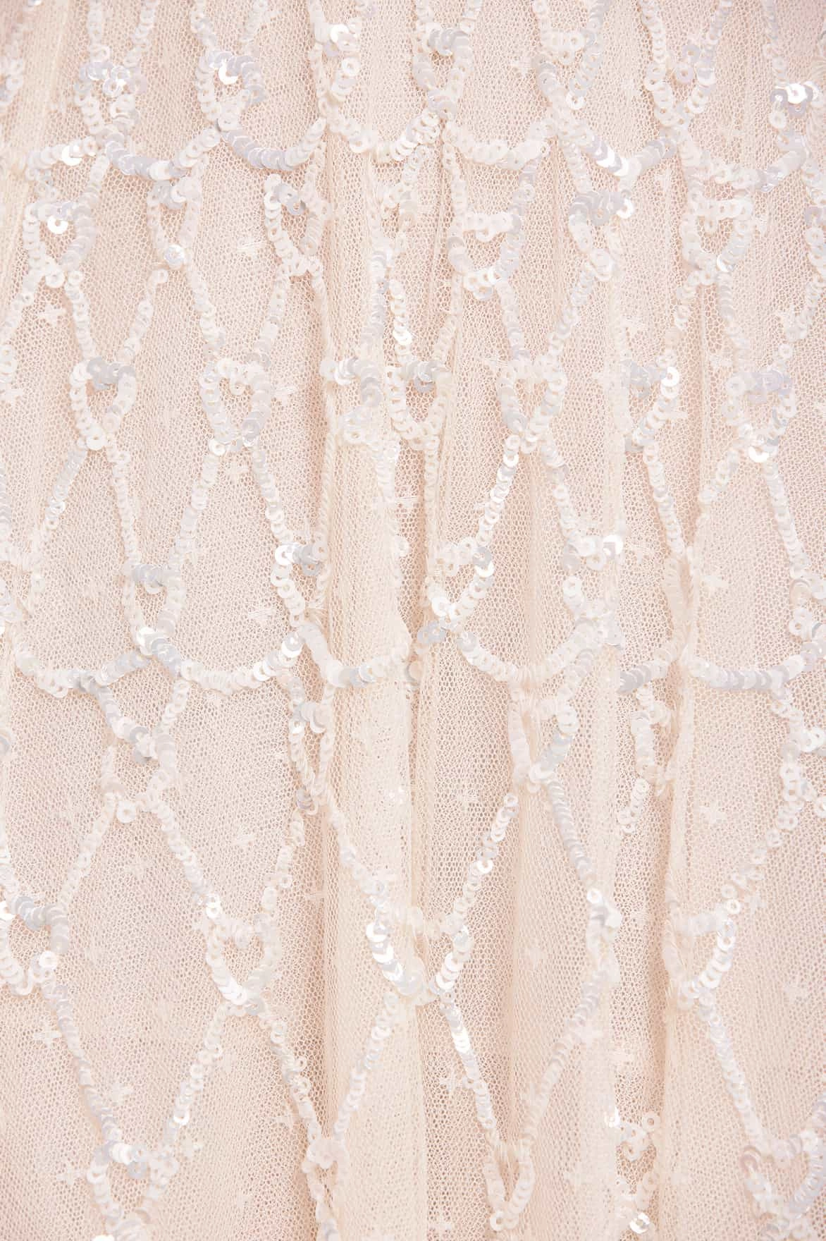 Heart Lattice Micro Mini Dress Shiny surface