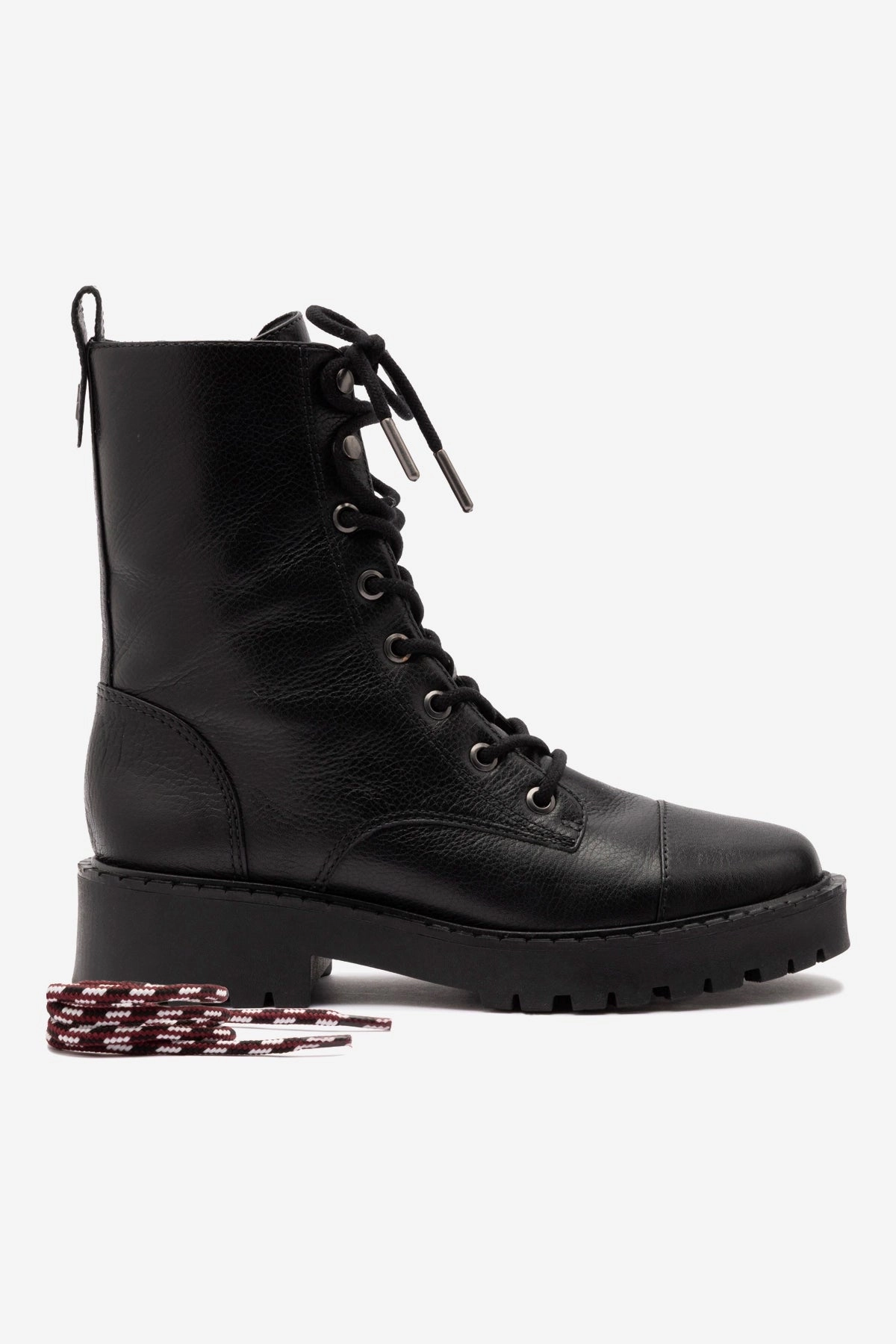 Trinity Boot In Black Leather Seamless Interior Mix Hue