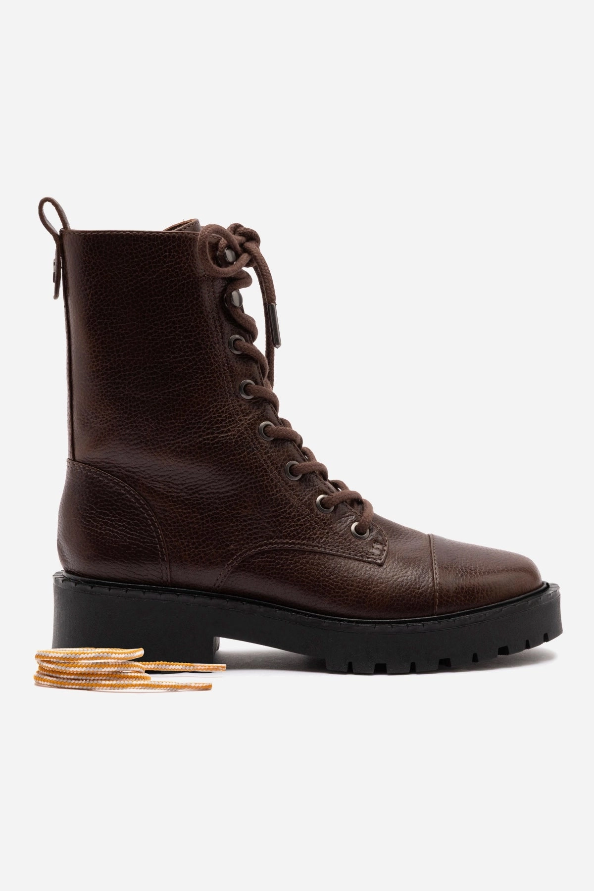 Road grip Trinity Boot In Brown Leather