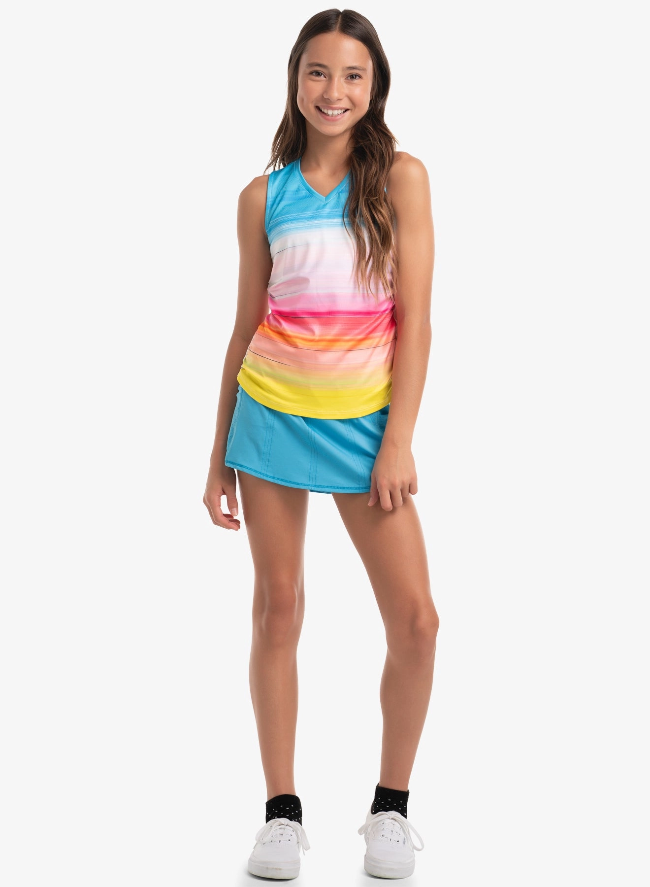 Tropical Bliss Ruche Tank AntiPillingSurface