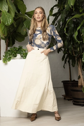 Tucker Denim Skirt Minimal Touch