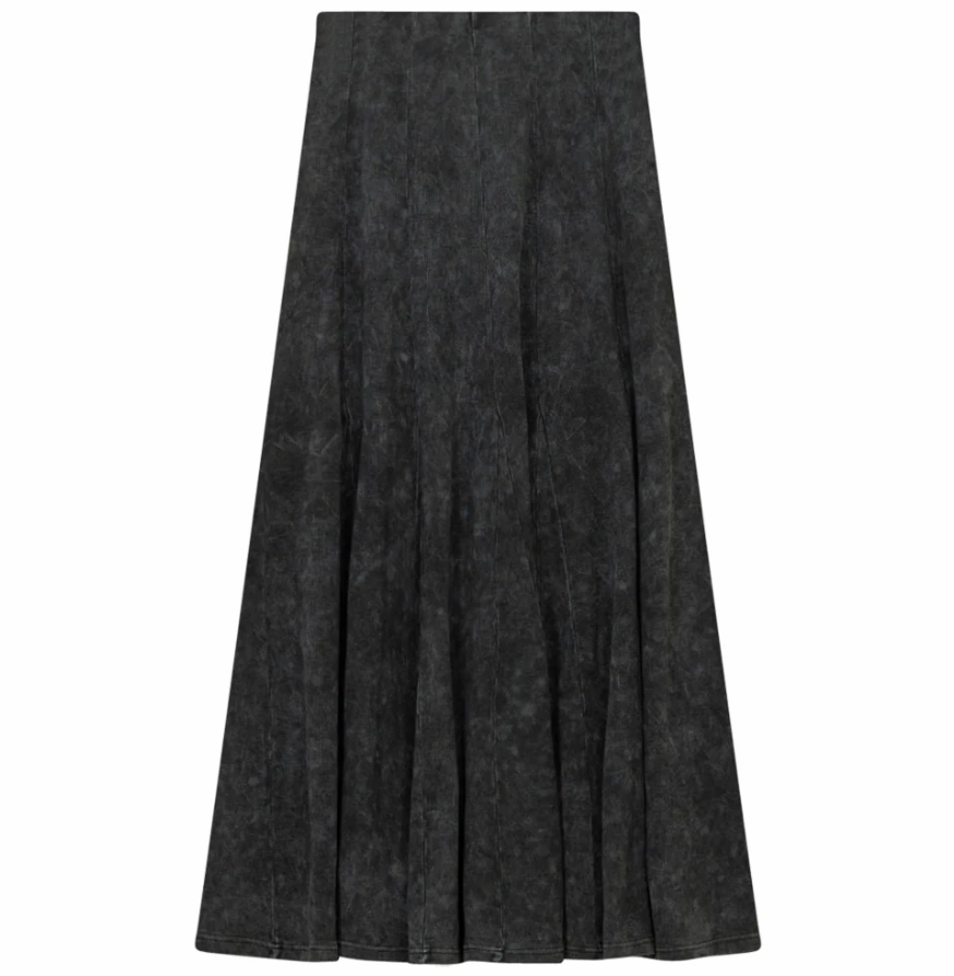 Statement Fashion Red Myth Black Wash Rib with Panels Long SA9CM205L