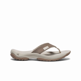 Women's Kona Leather Flip-Flop  |  Brindle/Silver Birch Molded Arch Contour
