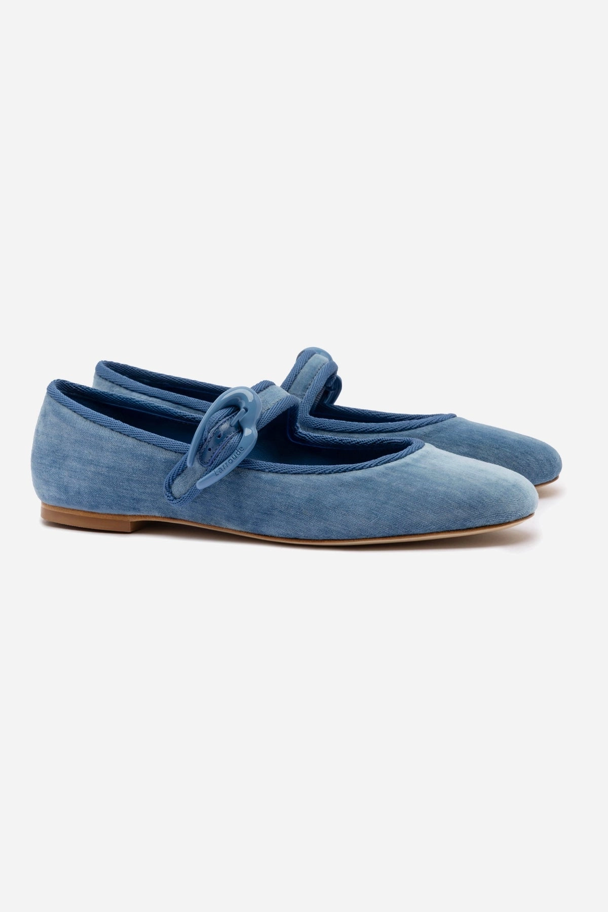 Family Fit Dynamic Flex Grooves Verona Ballet Flat In French Blue Velvet