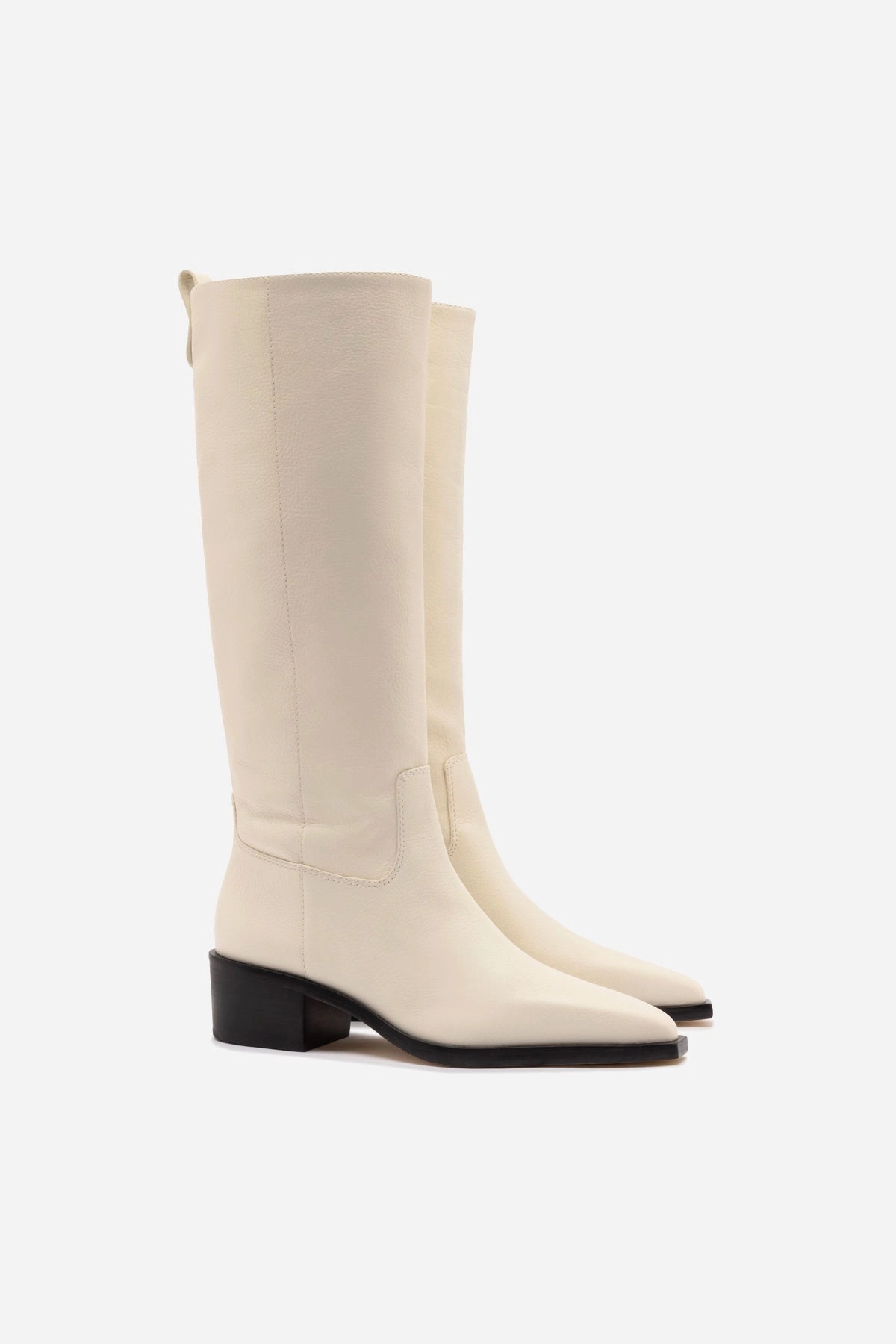 Calm Tone Star Shine Florencia Boot In Ivory Leather