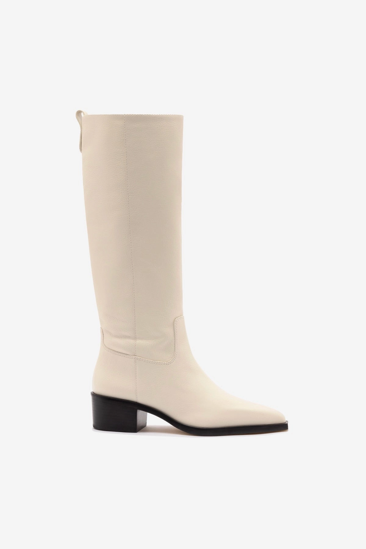 Florencia Boot In Ivory Leather Family Time Torsional Stability System