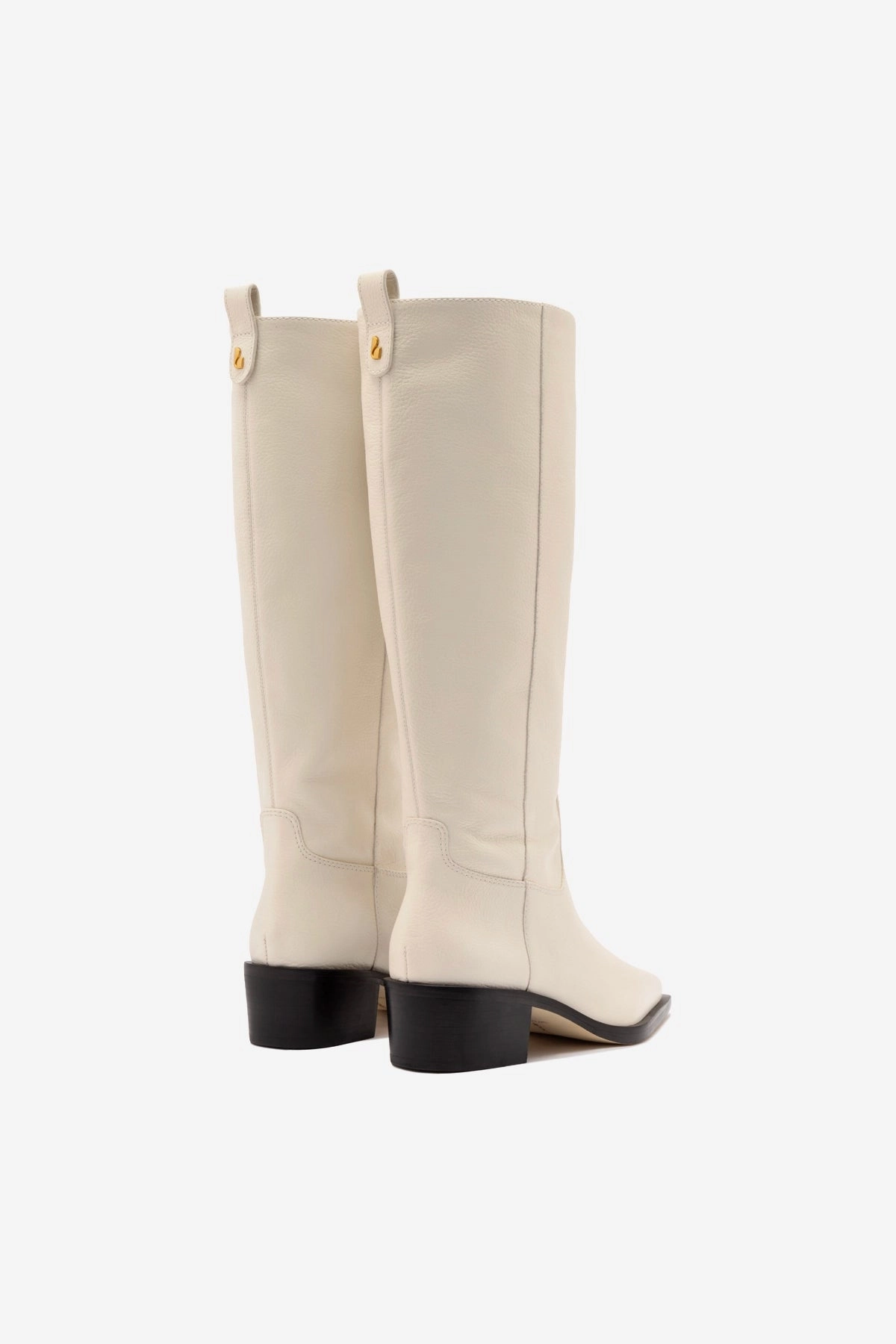Florencia Boot In Ivory Leather Slip Resistant Modern Commuters