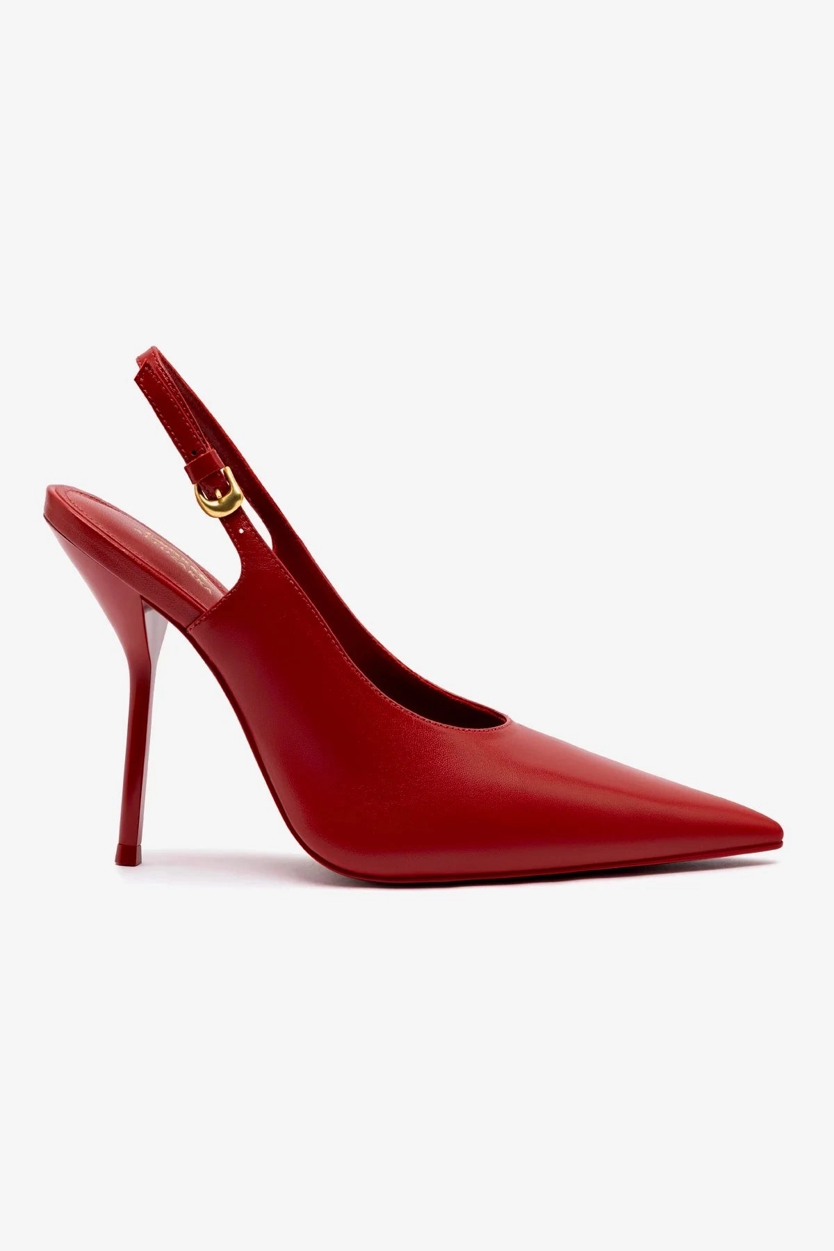Larroud x Altuzarra Pump In Blood Red Leather Trend Hot