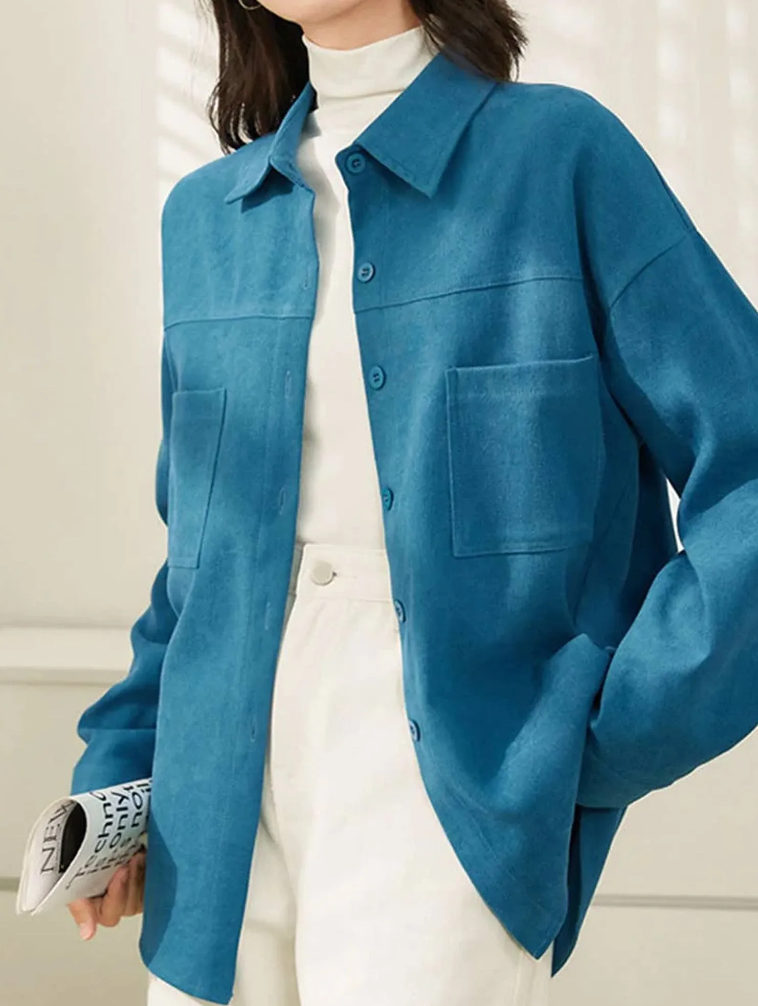 COMMUTER STYLE LONG-SLEEVED SLIMMING SHIRT_CWTBLL0905 DurableZipper