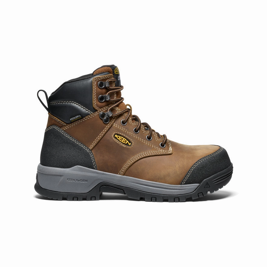 Pull on Eco Friendly Men's CSA Evanston 6" Waterproof Boot (Carbon Toe)  |  Bison/Black