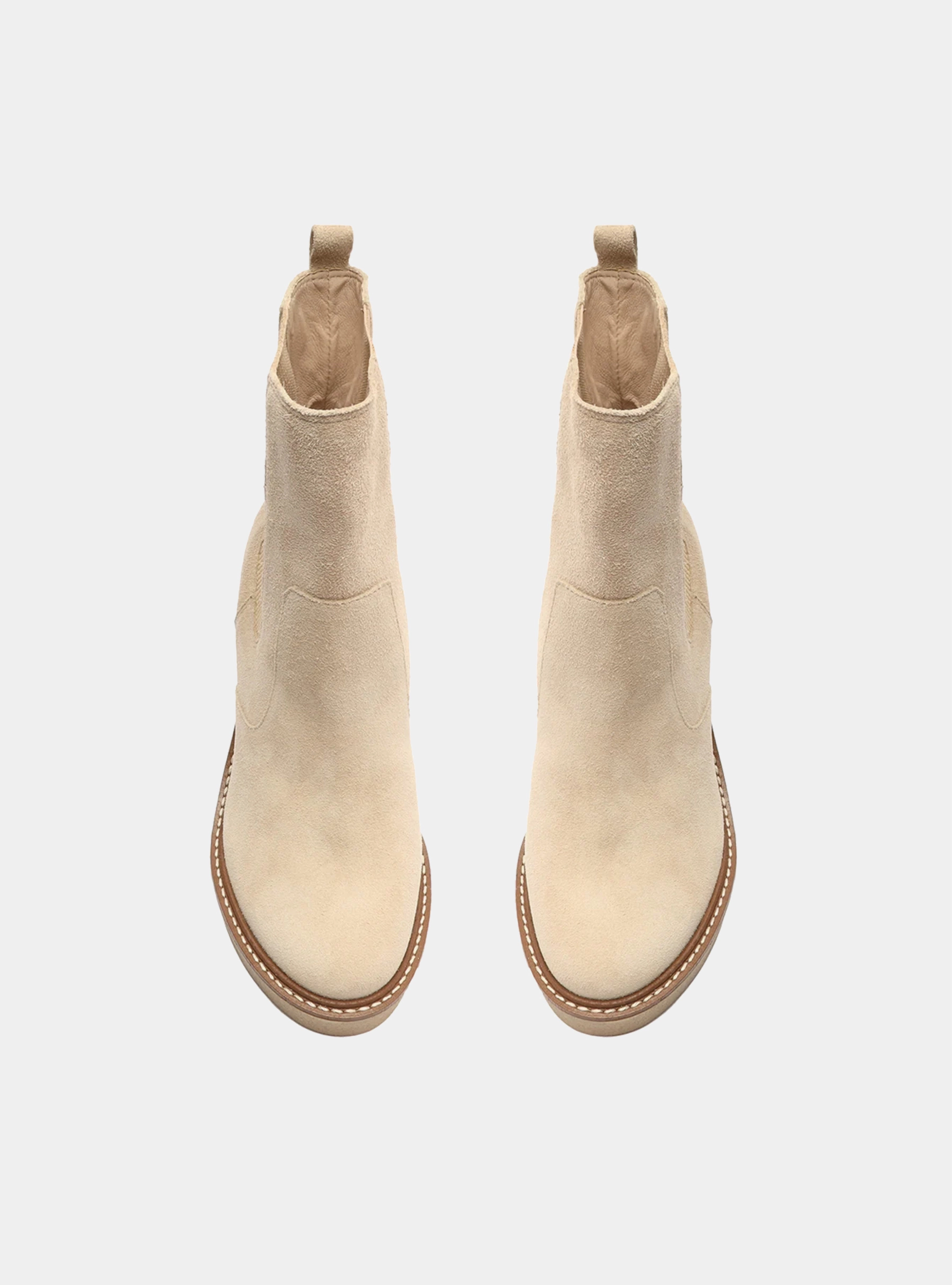 Comfortable bend Long Hour Jade Leather Bootie