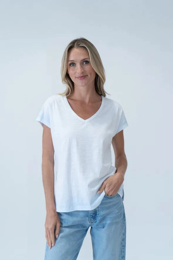 Six Fifty Dyed T-Shirt Layered Hem Detailing