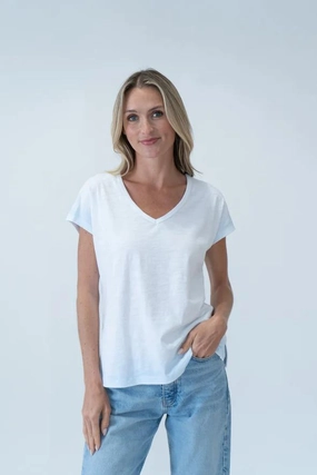 Six Fifty Dyed T-Shirt Layered Hem Detailing