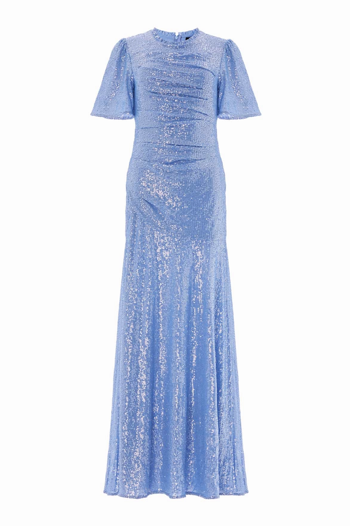 Valentina Round Neck Gown Pearl-Detail Dreamy Presence