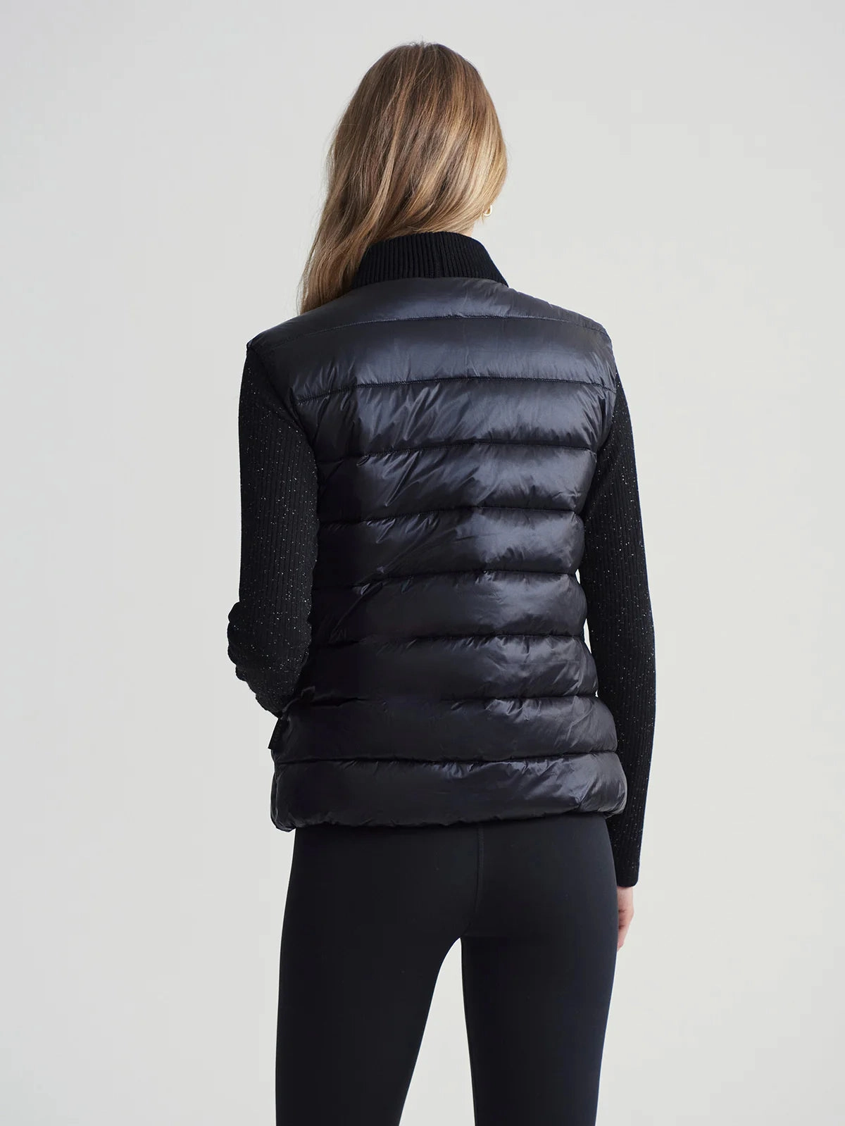 Smooth Stitching Simple Style Varley Colwyn Padded Gilet in Black