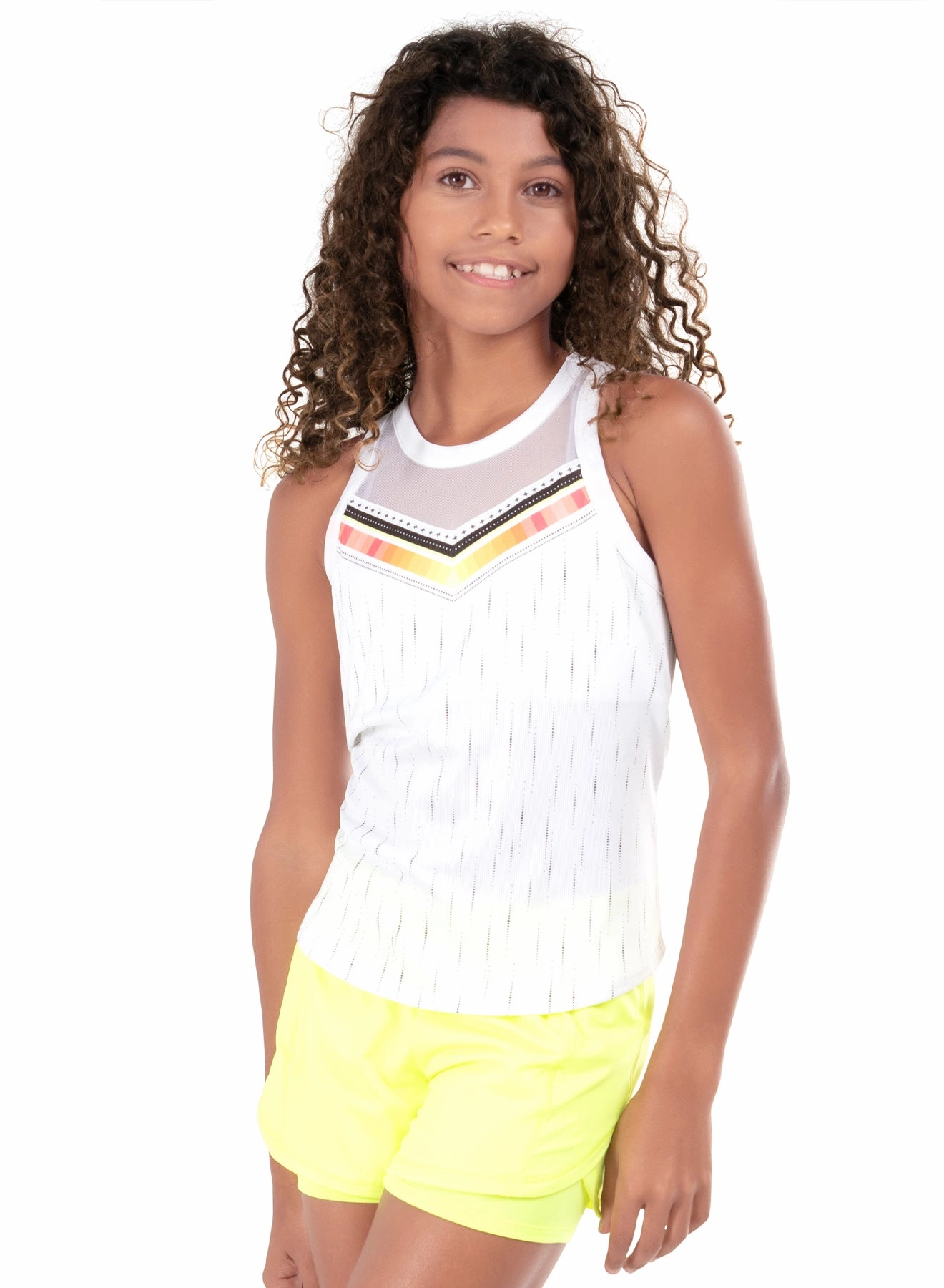 Sunset Glow Tank Reflective details