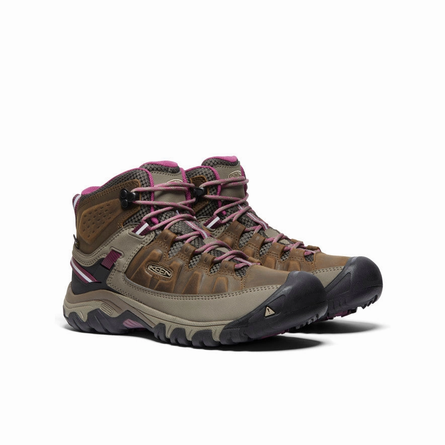 synthetic material Women's Targhee III Waterproof Mid  |  Weiss/Boysenberry
