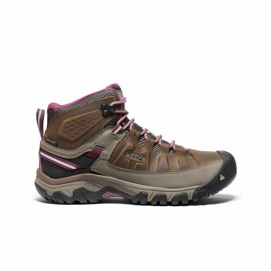 SlipResistant Women's Targhee III Waterproof Mid  |  Weiss/Boysenberry