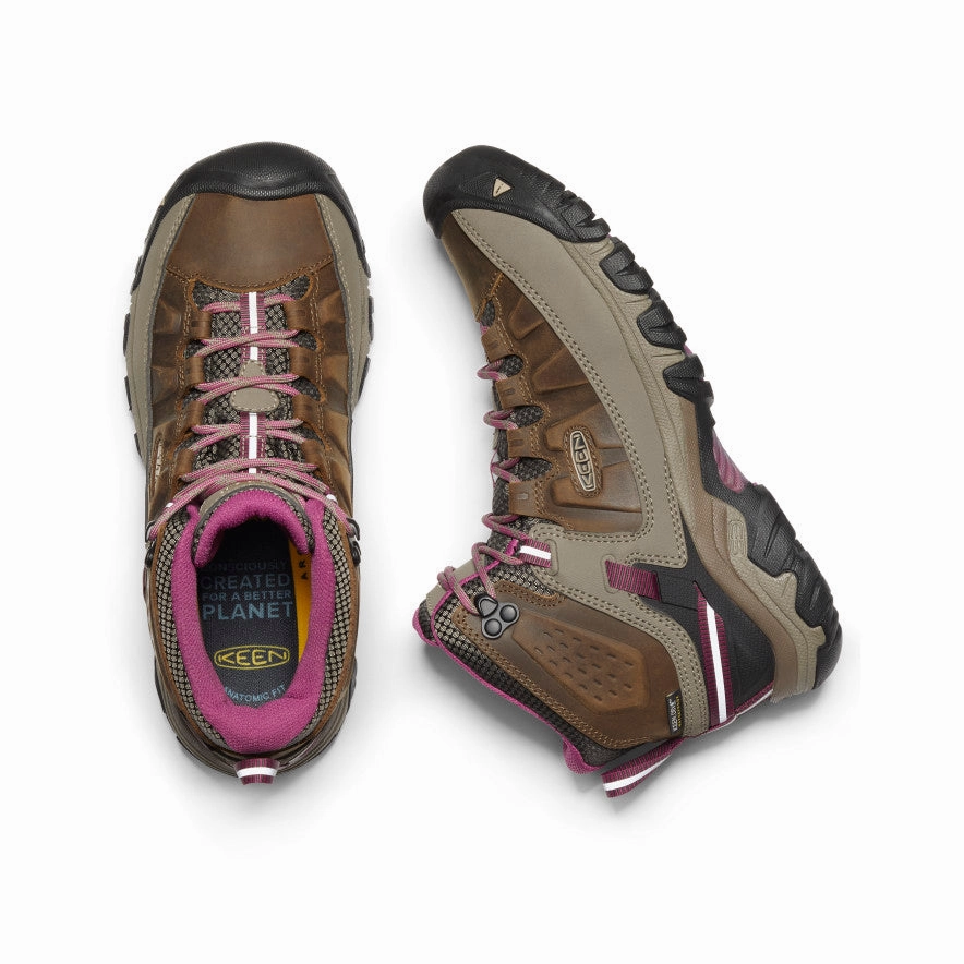 Padded Interior Active Nomad Quick Wear Women's Targhee III Waterproof Mid  |  Weiss/Boysenberry