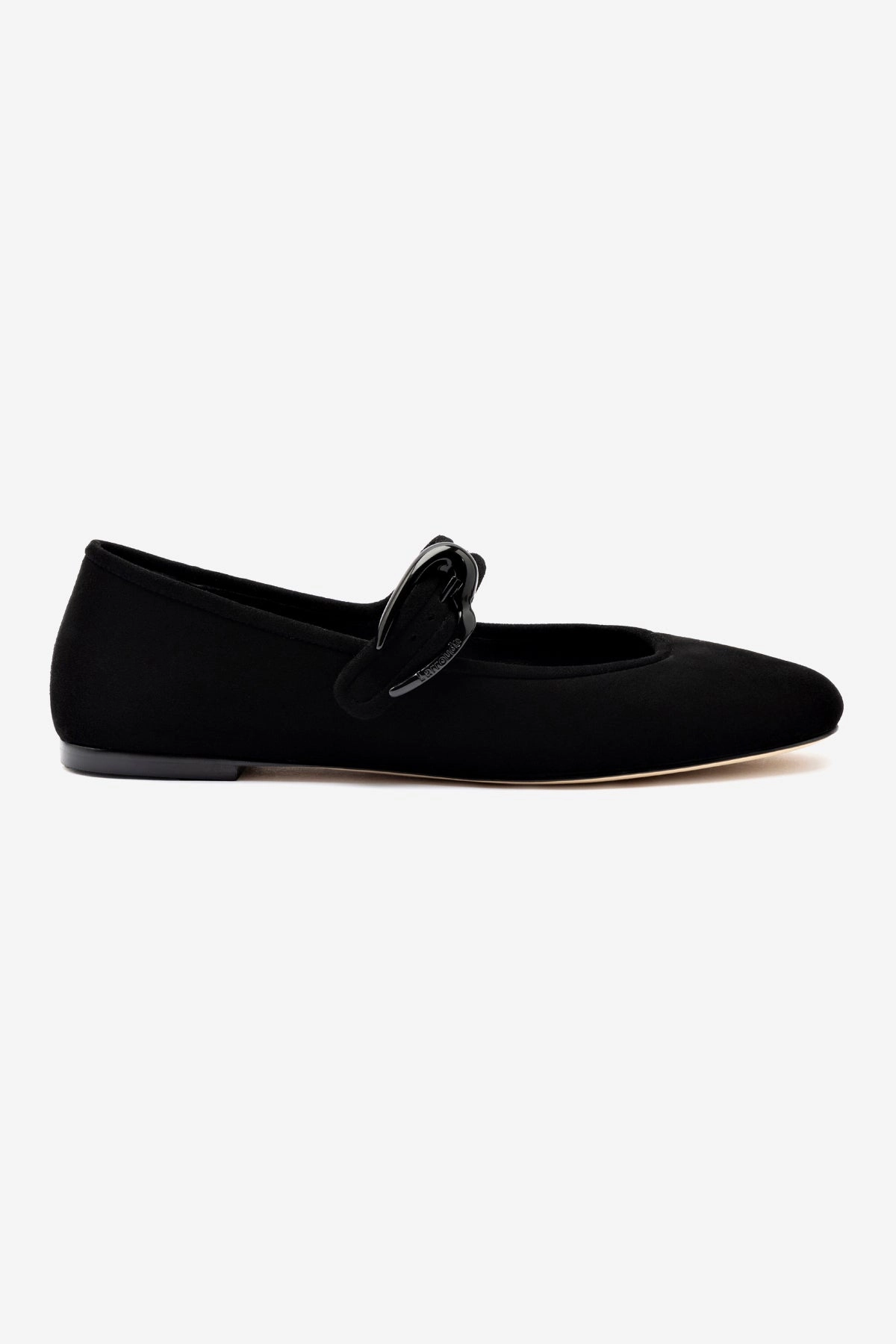River Cross Greek Ease Verona Ballet Flat In Black Suede