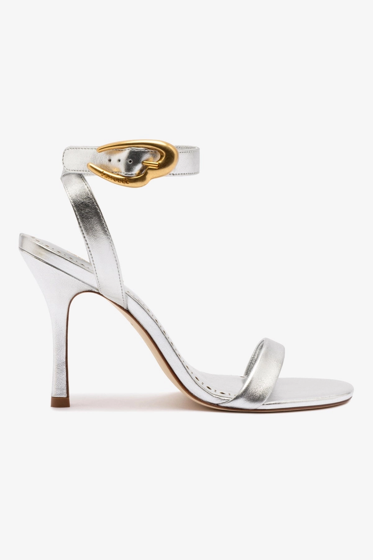 Verona Sandal In Silver Metallic Leather Korean Trend Seamless Interior
