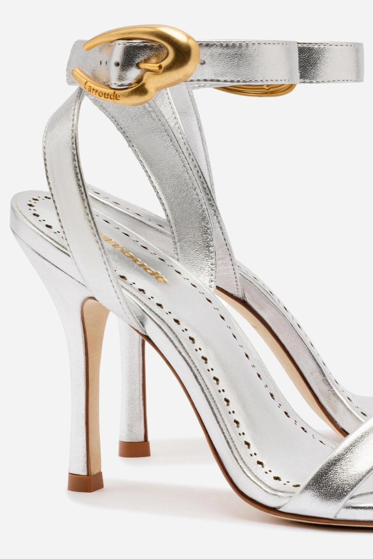 Verona Sandal In Silver Metallic Leather Youth Fresh Tech Knit