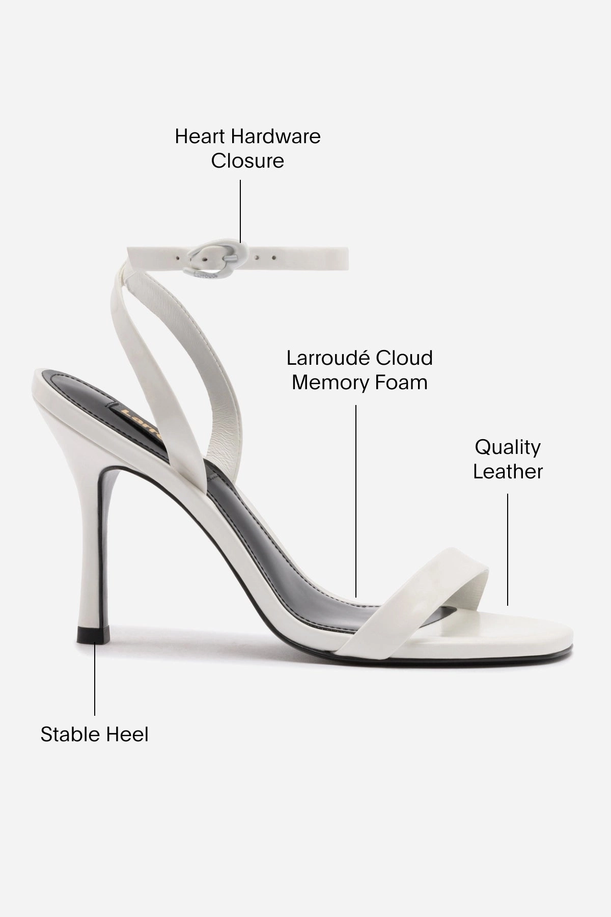Every Step Veronina Sandal In White Patent Leather