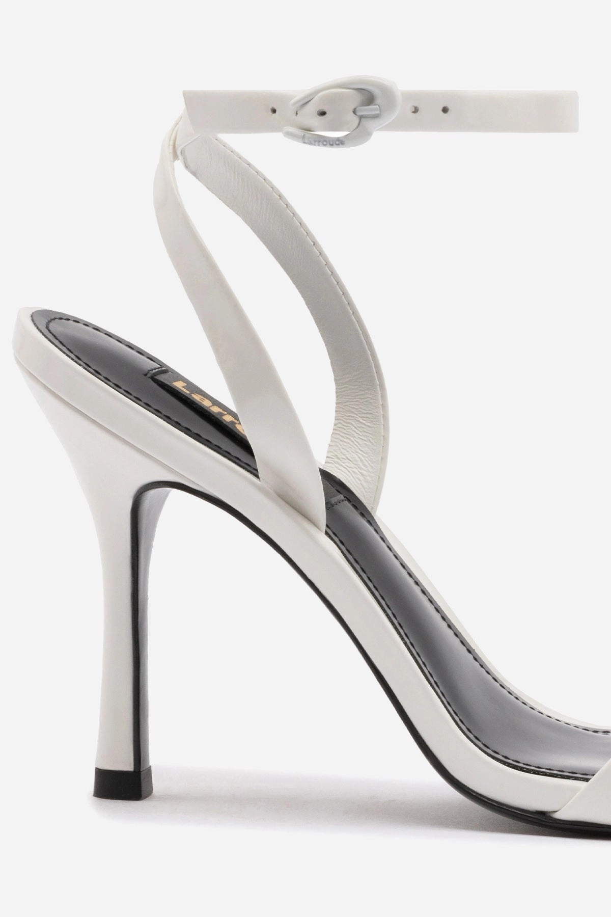 Korean Trend Veronina Sandal In White Patent Leather