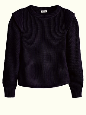 SHOULDER DETAIL PULLOVER Professional Cut Elasticized Waistband