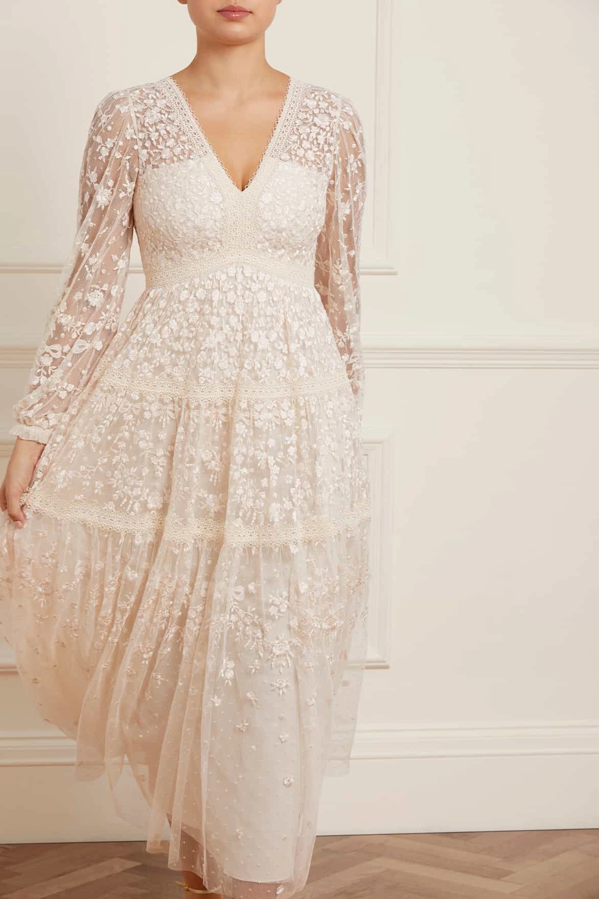 Grace Soft Celestia Ribbon Ankle Gown