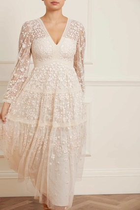 Grace Soft Celestia Ribbon Ankle Gown