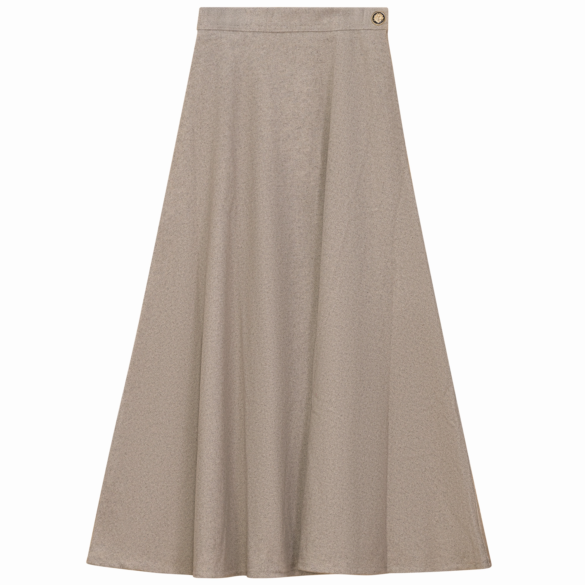 Viva K Oatmeal Wool Midi Skirt WB5CM1700SM Urban Edge gentle style
