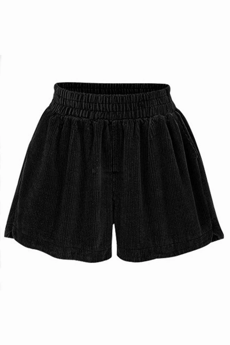 Hidden Pocket System WAIST BANDING CORDUROY WARM SHORTS