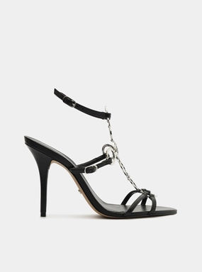 Raina  Leather Stiletto Sandal Flexible Summer Sandals